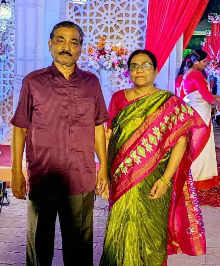 With his wife at a function